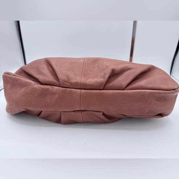 Margot New York Genuine Leather Slouchy Hobo Crossbody Brown Boho Shoulder Bag - Picture 7 of 10